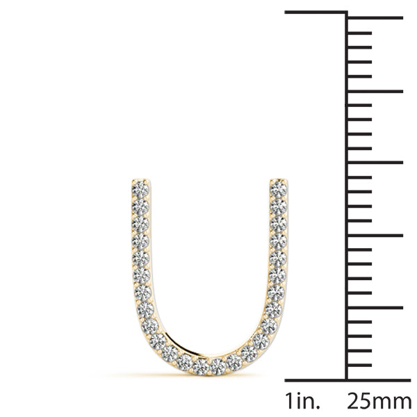 Nerea Letter U Diamond Pendant
