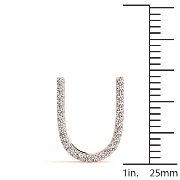 Nerea Letter U Diamond Pendant