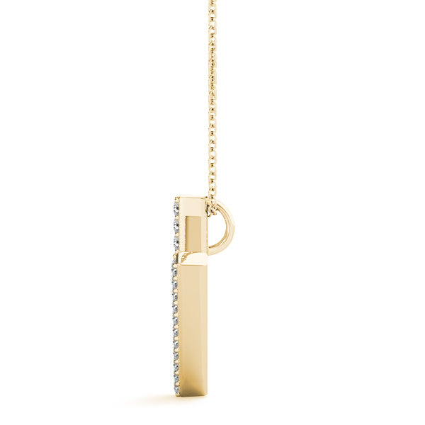 Aveline Letter V Diamond Pendant