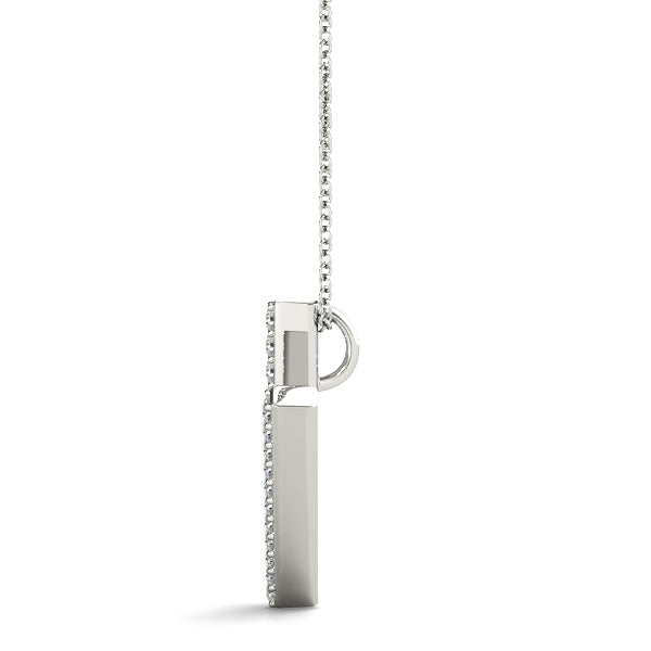 Aveline Letter V Diamond Pendant