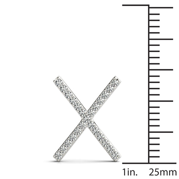 Nerissa Letter X Diamond Pendant