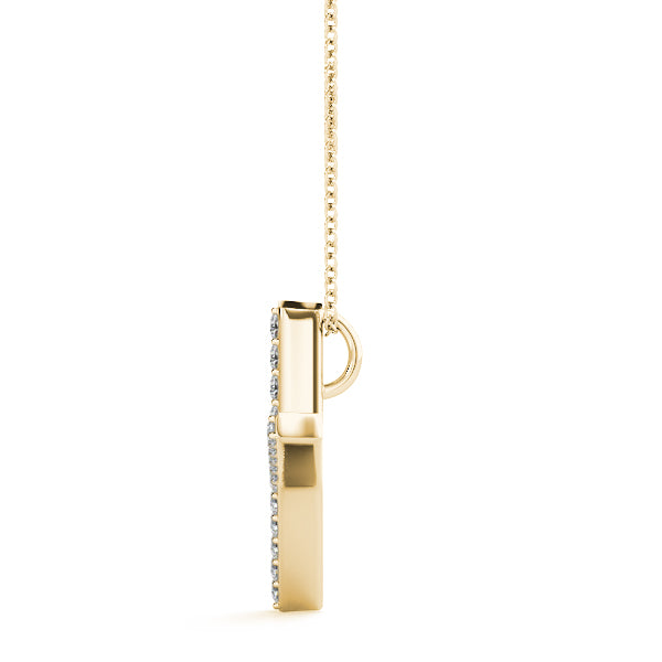 Odelia Letter Y Diamond Pendant