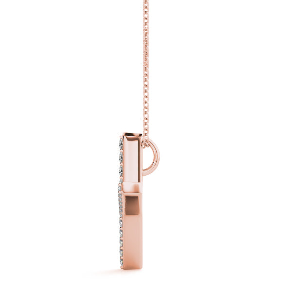 Odelia Letter Y Diamond Pendant