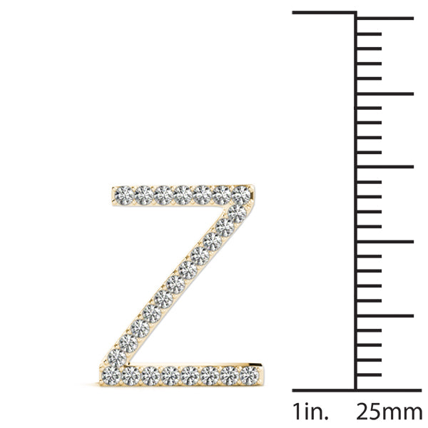 Cassandre Letter Z Diamond Pendant