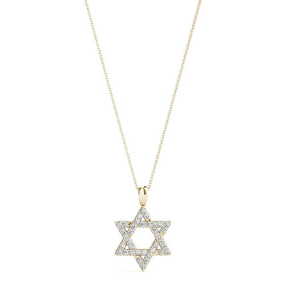 Adeline Star Of David Diamond Pendant