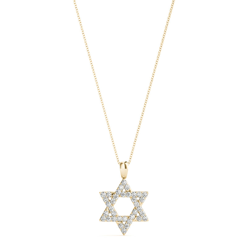 Adeline Star Of David Diamond Pendant