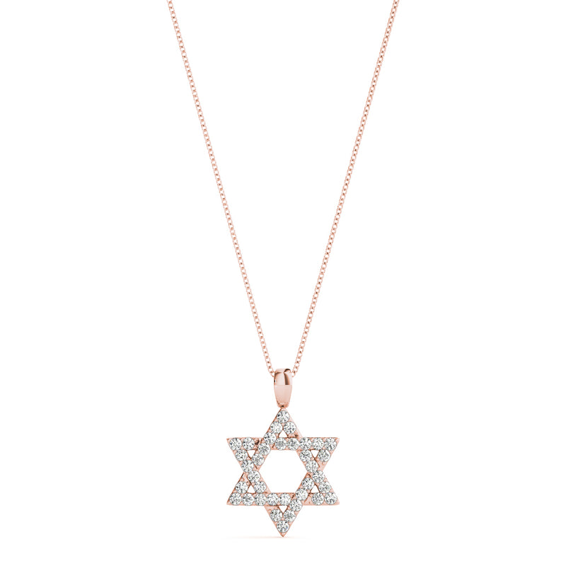 Adeline Star Of David Diamond Pendant