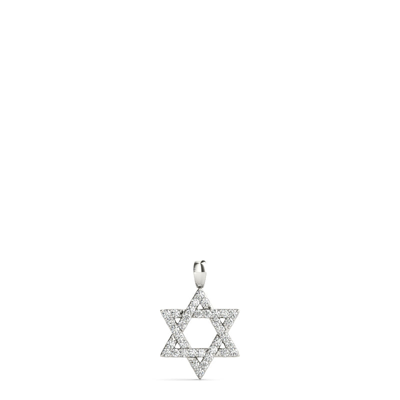 Adeline Star Of David Diamond Pendant