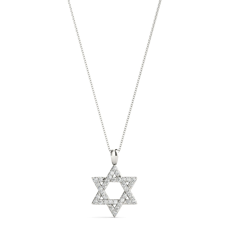 Adeline Star Of David Diamond Pendant