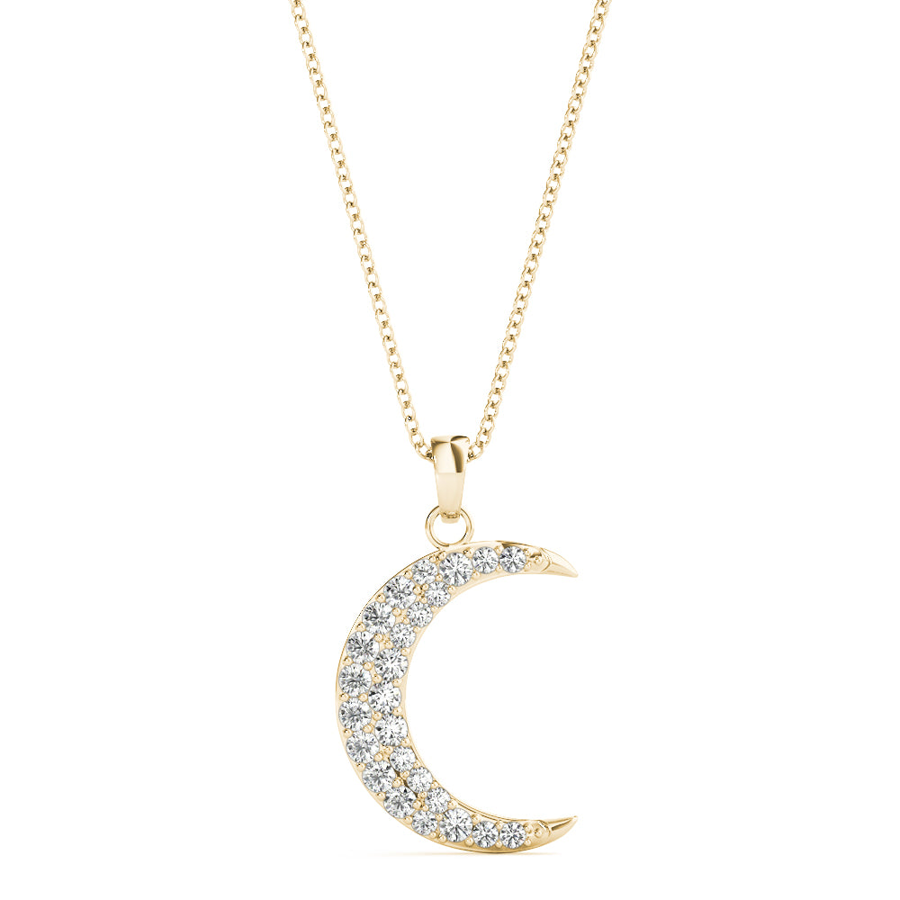 Anara Half-moon Diamond Pendant
