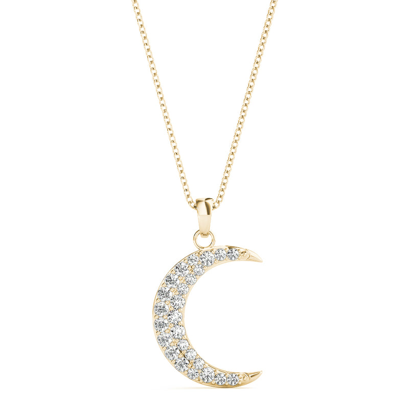 Anara Half-moon Diamond Pendant
