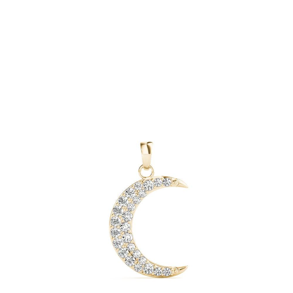Anara Half-moon Diamond Pendant
