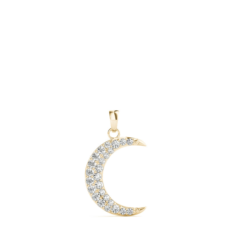 Anara Half-moon Diamond Pendant