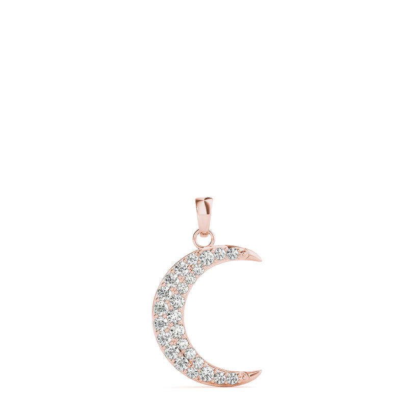 Anara Half-moon Diamond Pendant