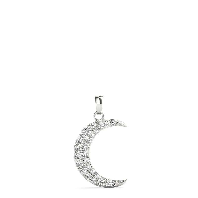 Anara Half-moon Diamond Pendant