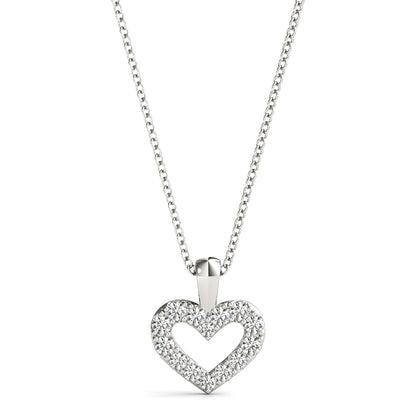 Diamond Heart Fashion Pendant – 0.12 ct