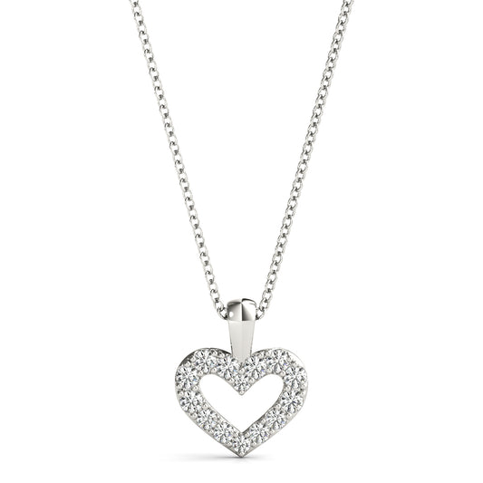 Diamond Heart Fashion Pendant – 0.12 ct