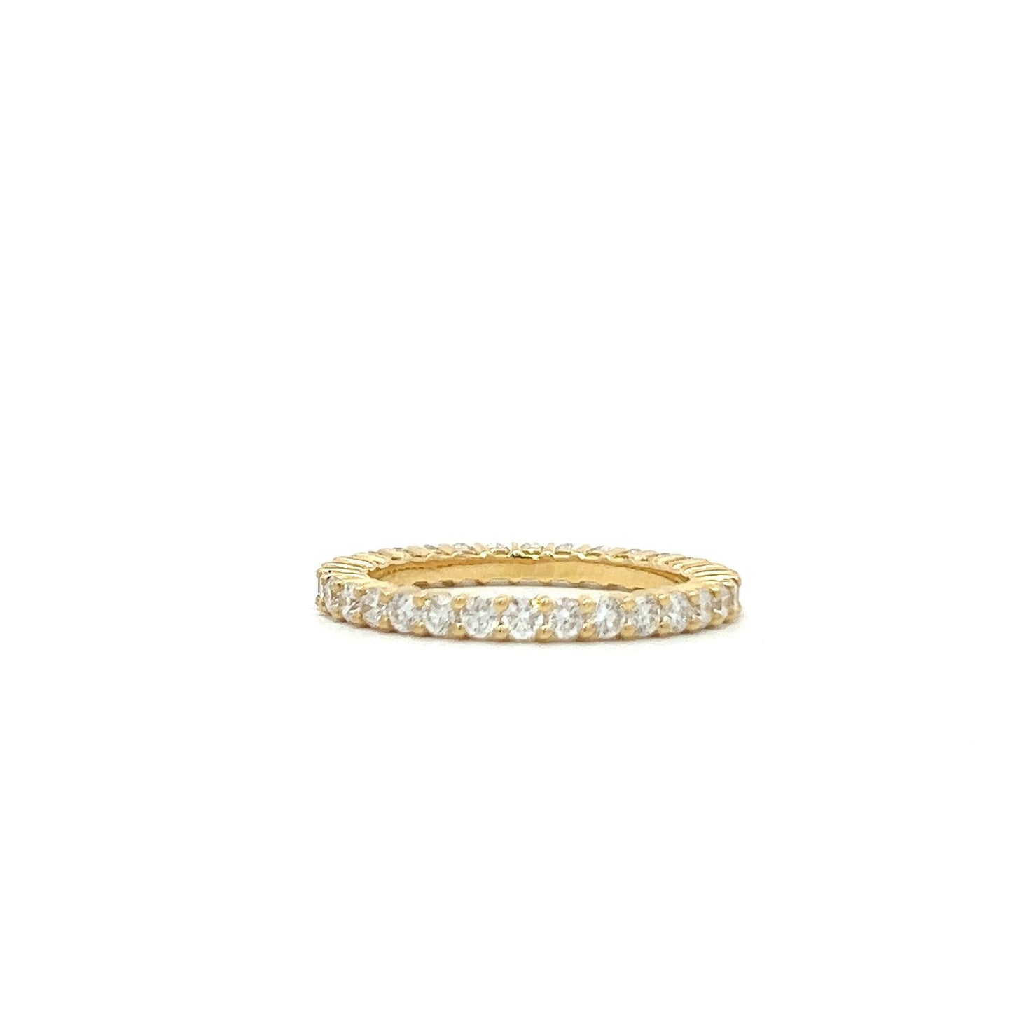 Yellow gold eternity ring