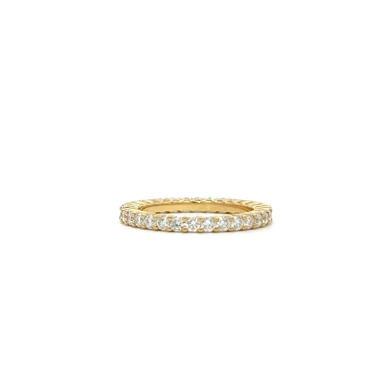 Yellow gold eternity ring