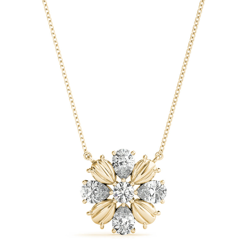 Annelise Flower Diamond Pendant
