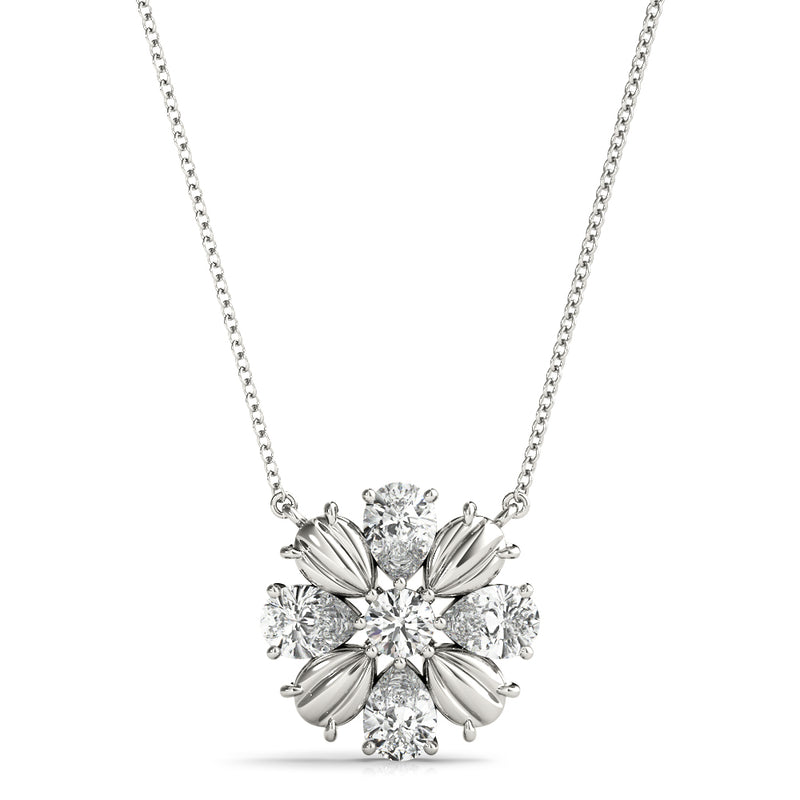 Annelise Flower Diamond Pendant