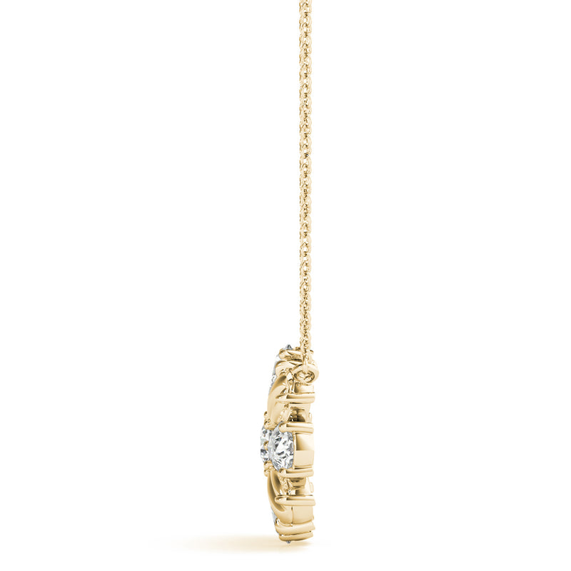 Annelise Flower Diamond Pendant