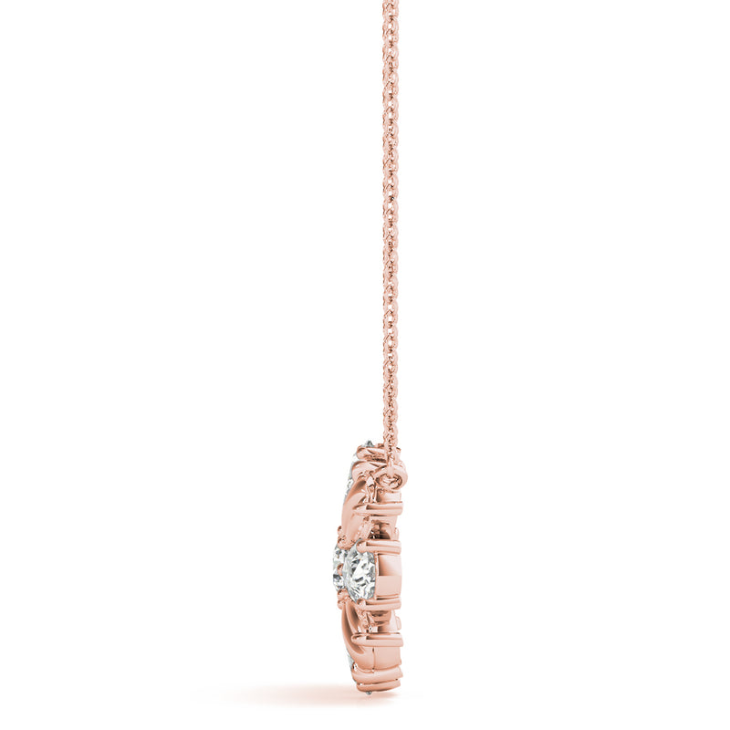 Annelise Flower Diamond Pendant