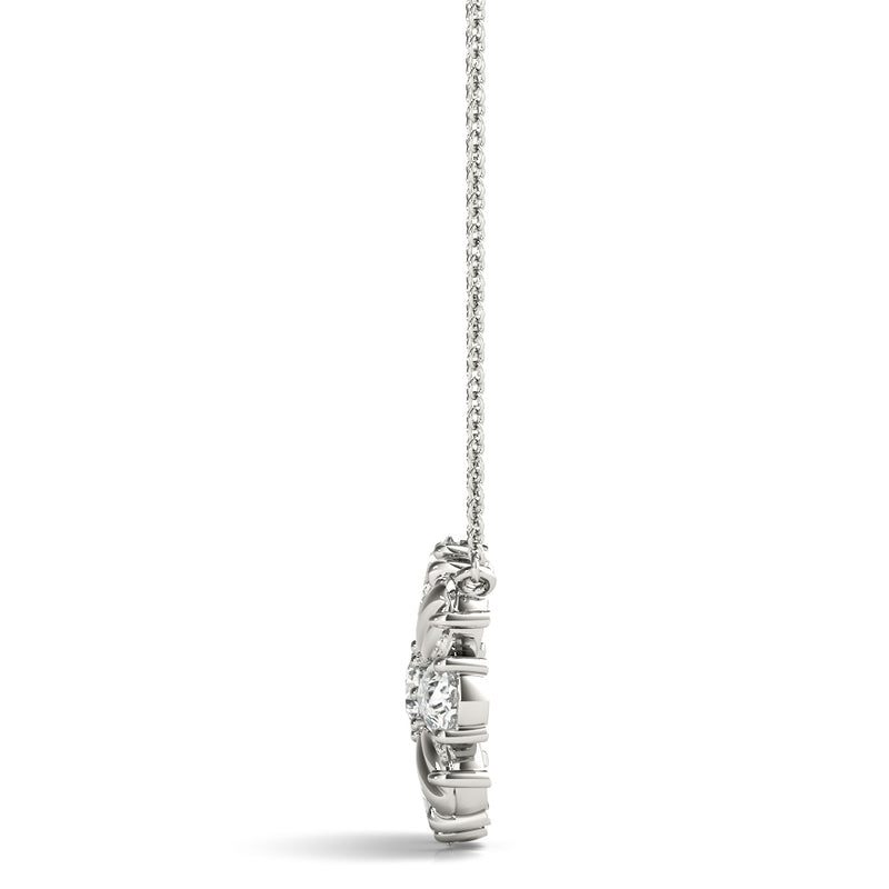Annelise Flower Diamond Pendant