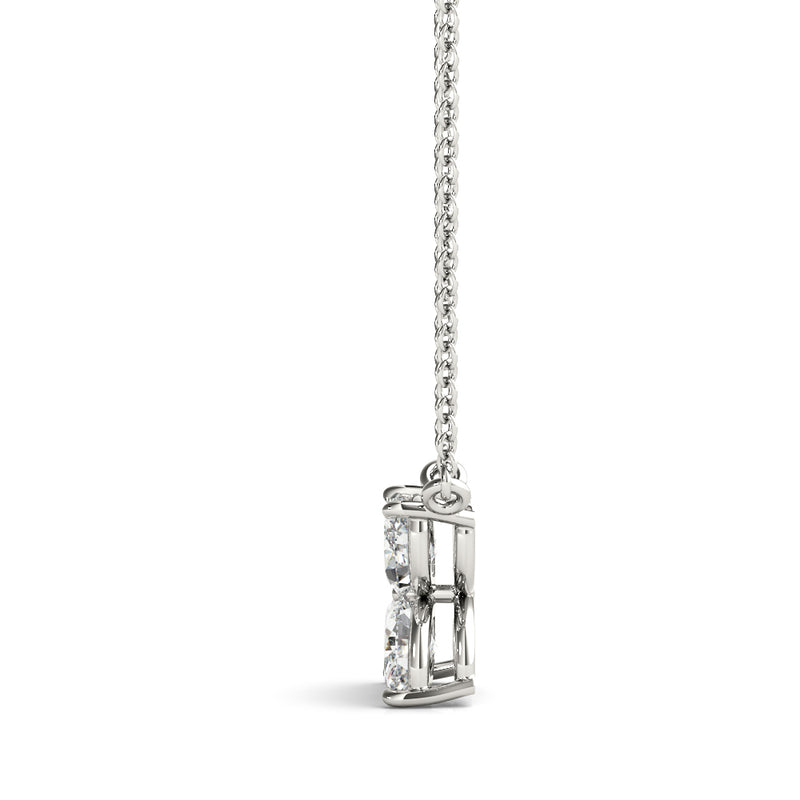 Marquise Diamond Flower Pendant – 0.28 ct