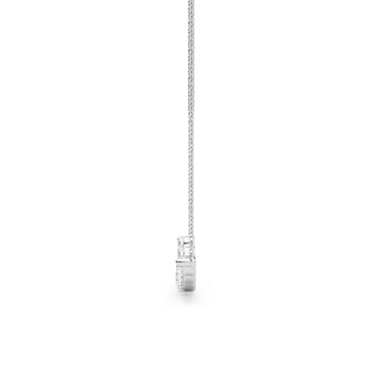 Curved Diamond Bar Pendant – 0.49 ct
