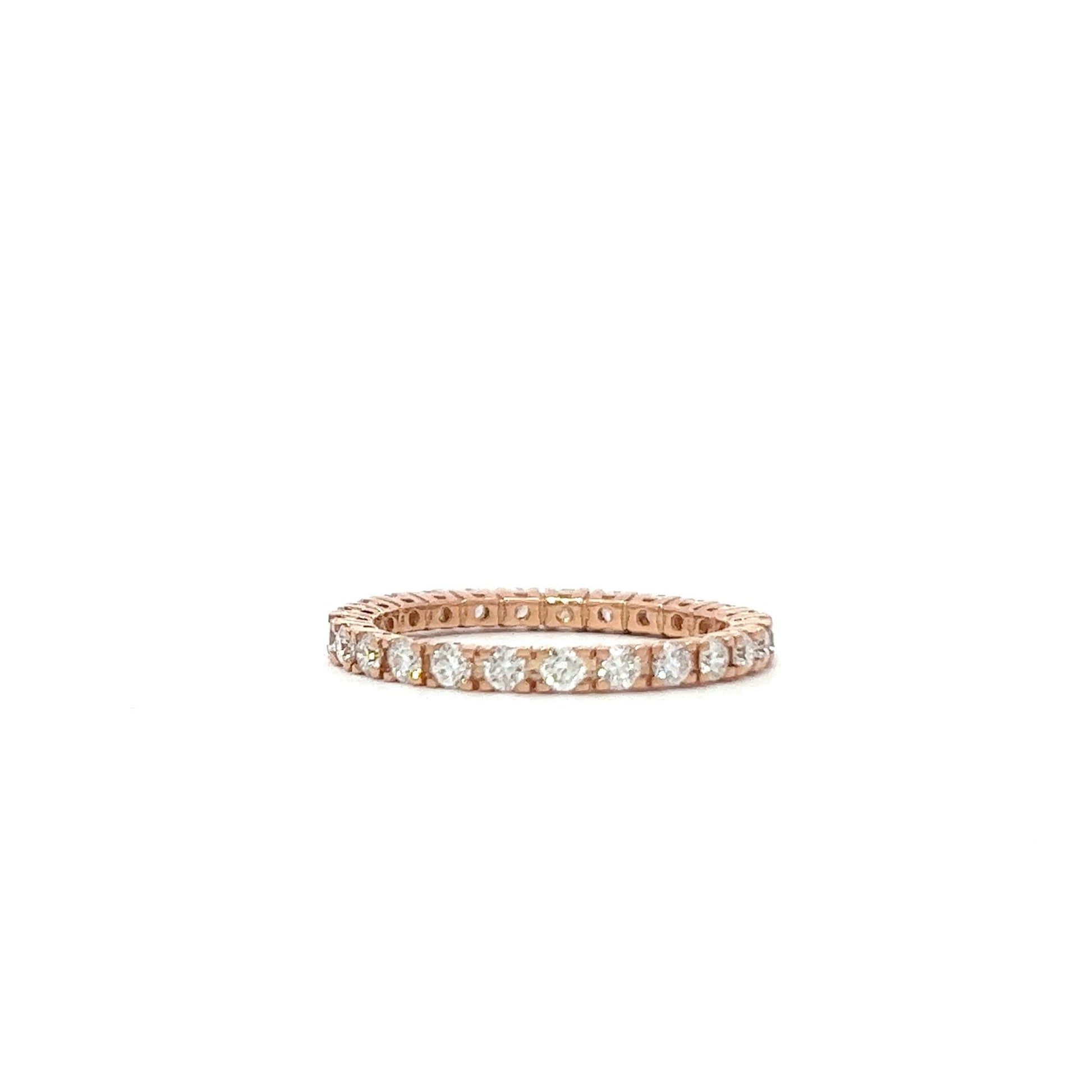 Rose gold eternity ring