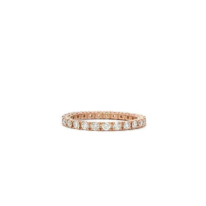 Rose gold eternity ring