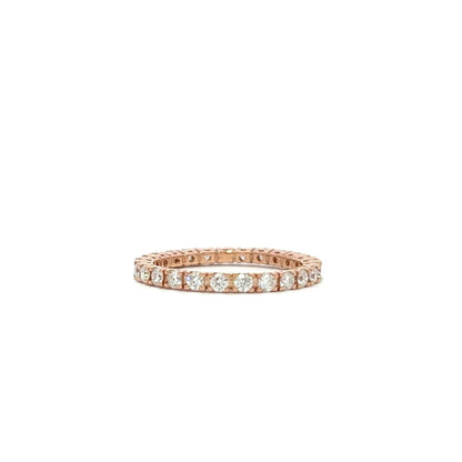 Rose gold eternity ring