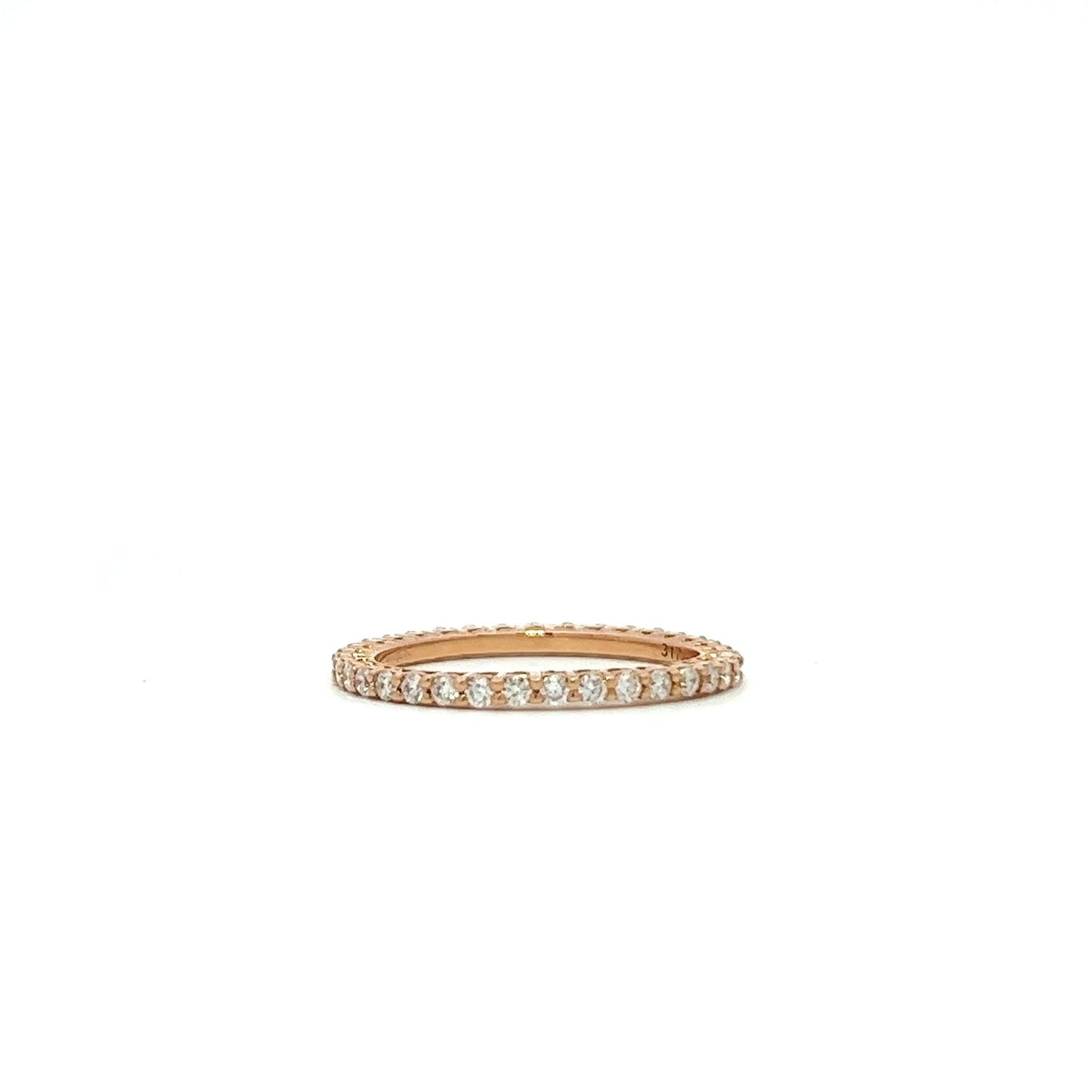 Rose gold eternity ring