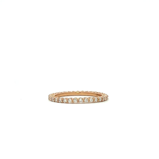 Rose gold eternity ring