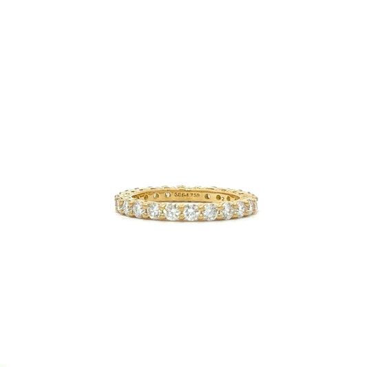 1.48ct Yellow gold eternity ring