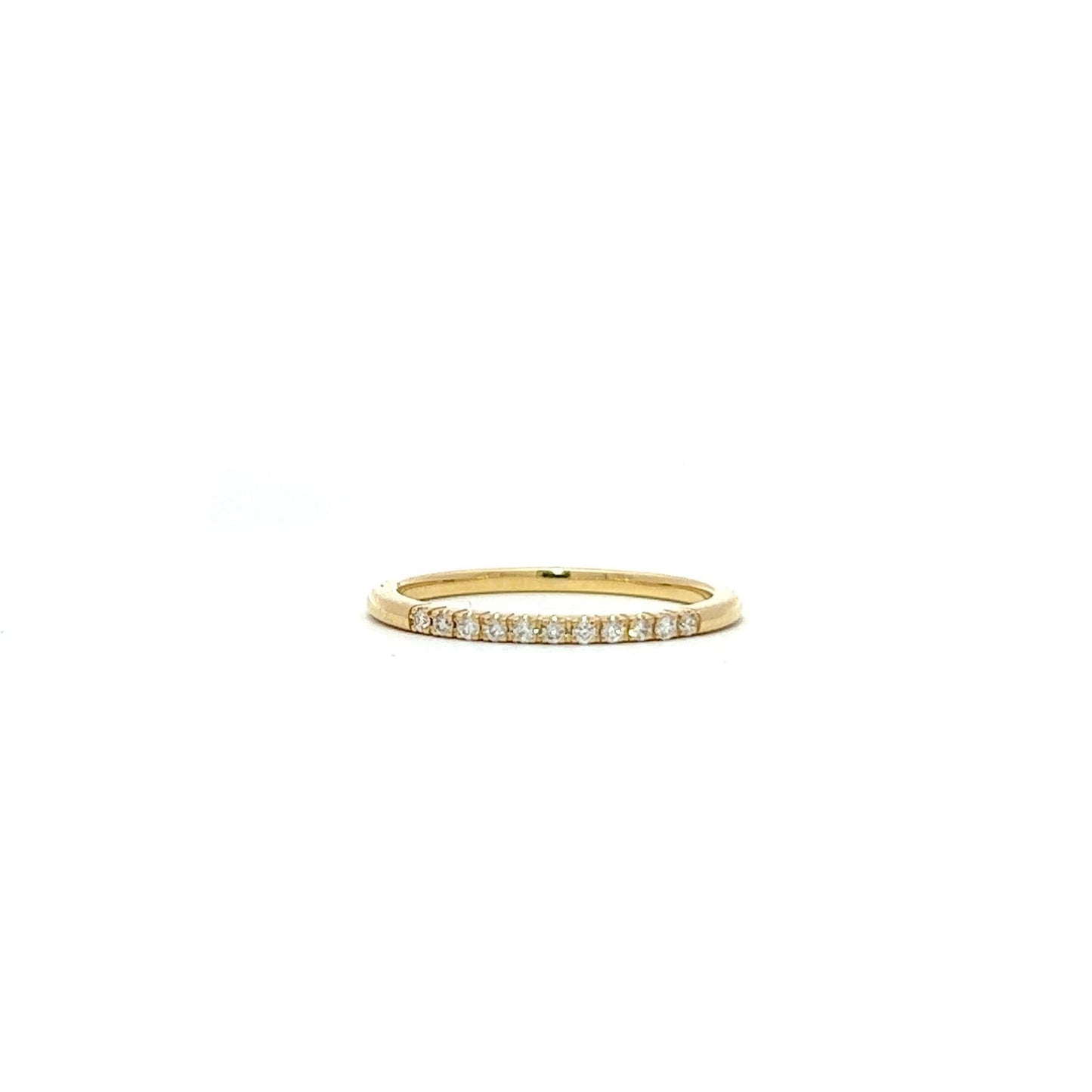 Halfway Yellow gold eternity ring