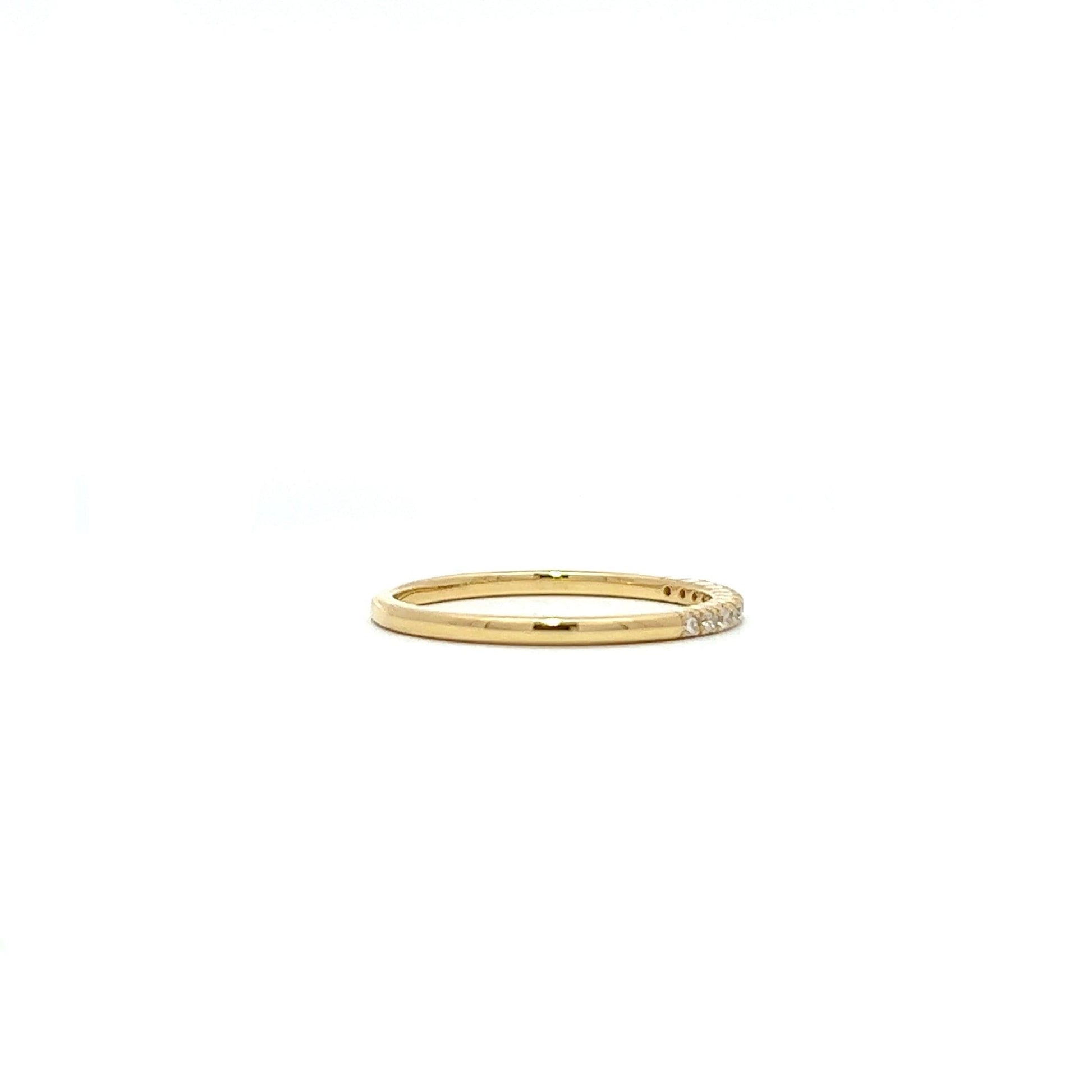 Halfway Yellow gold eternity ring