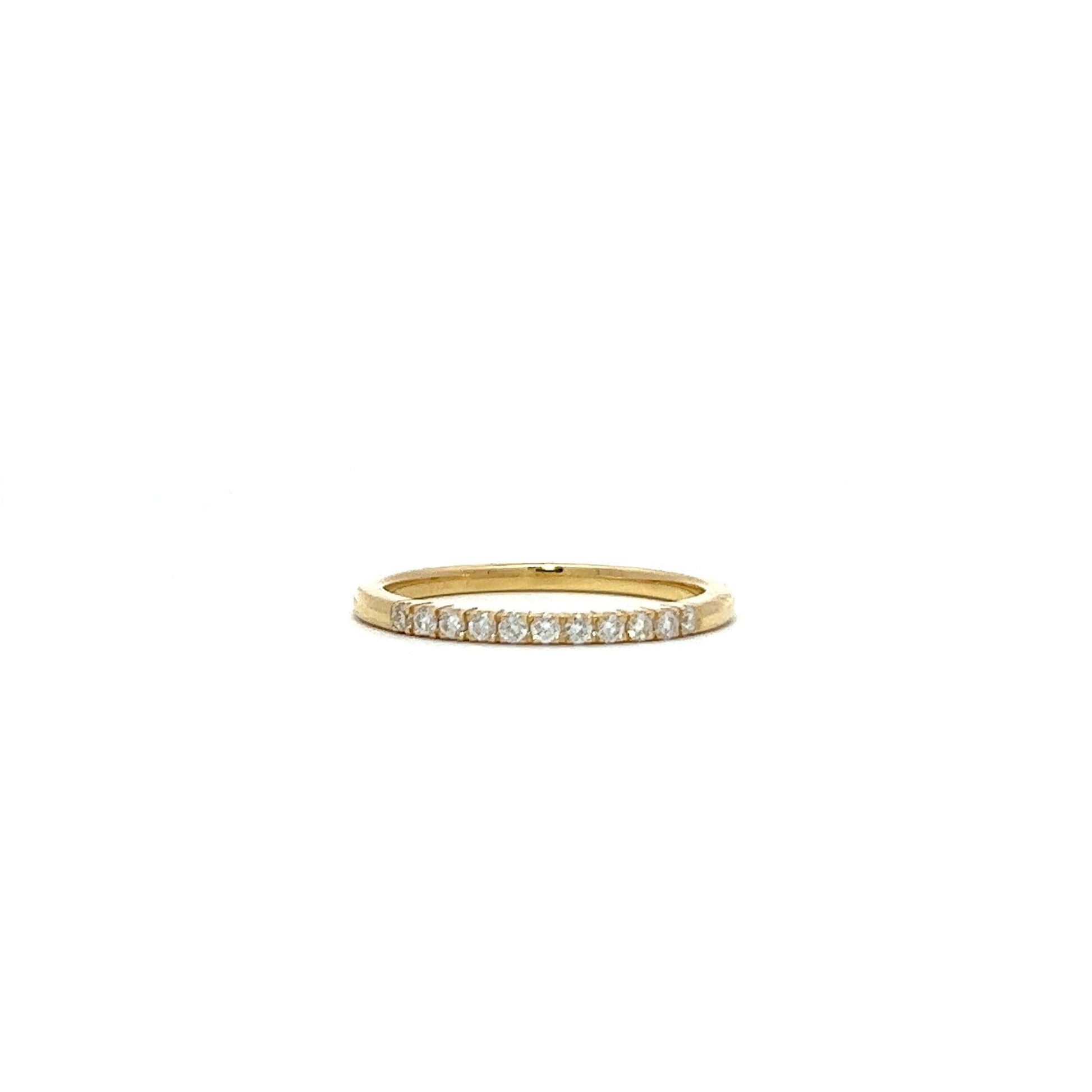 Halfway Yellow gold eternity ring