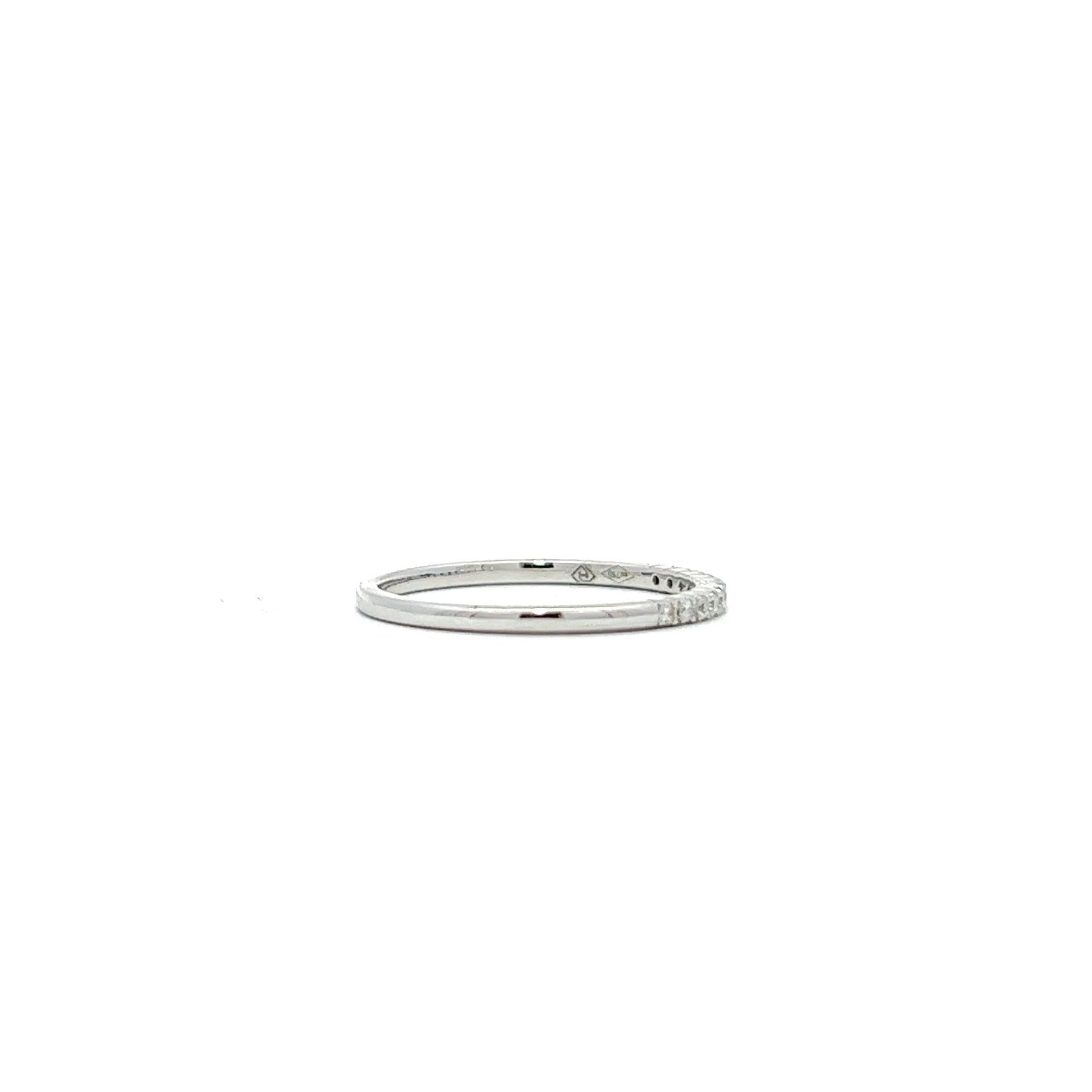 Halfway white gold eternity ring