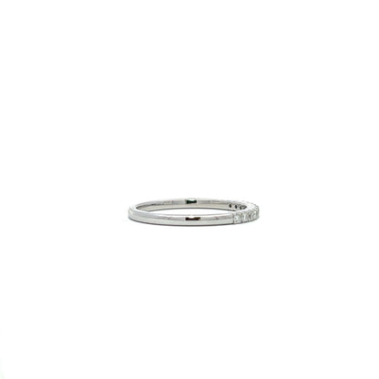 Halfway white gold eternity ring