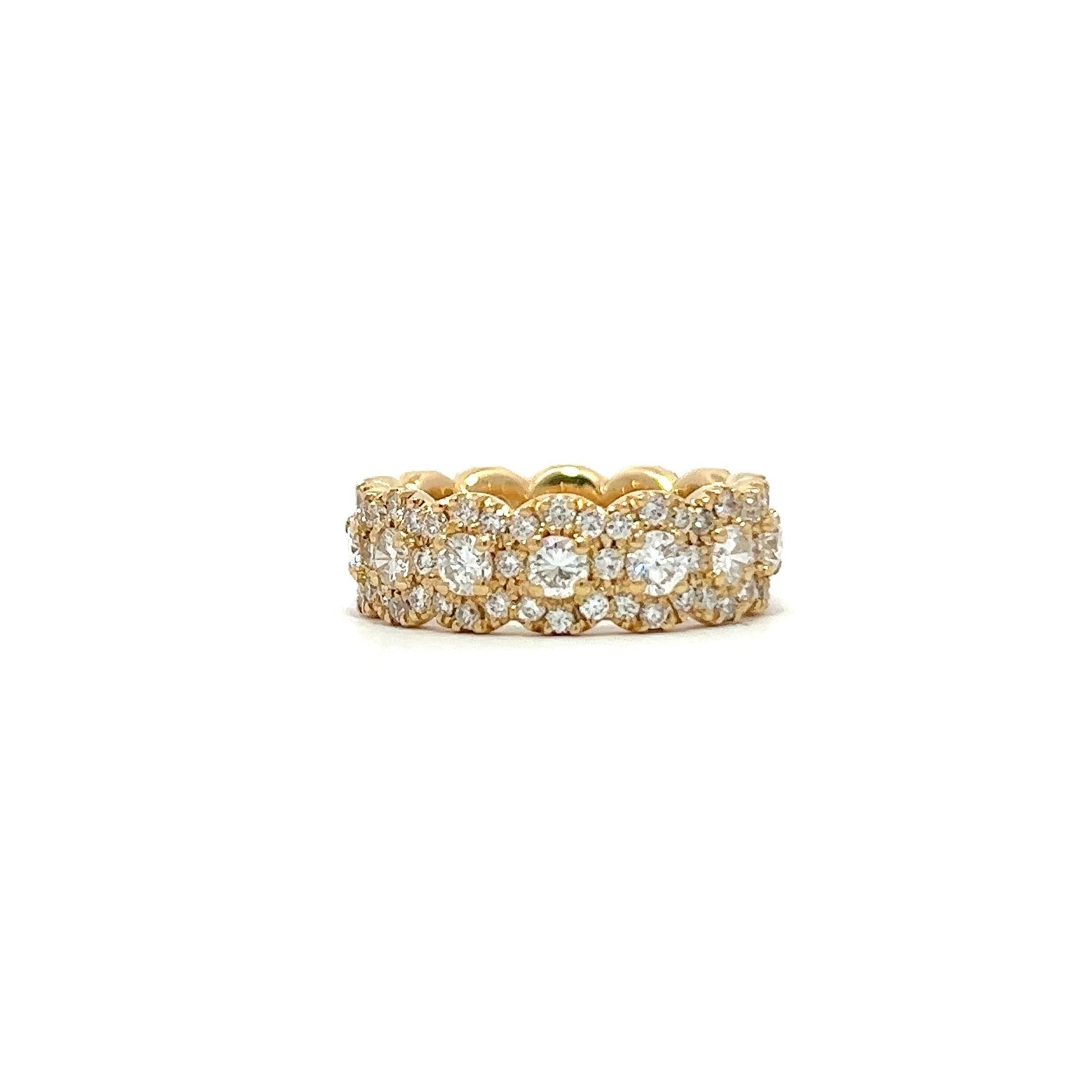 Yellow gold eternity ring