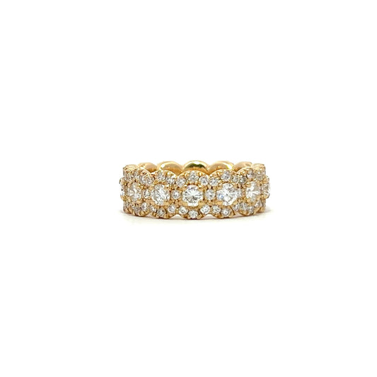 Yellow gold eternity ring