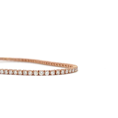 Tennis bracelet rose gold