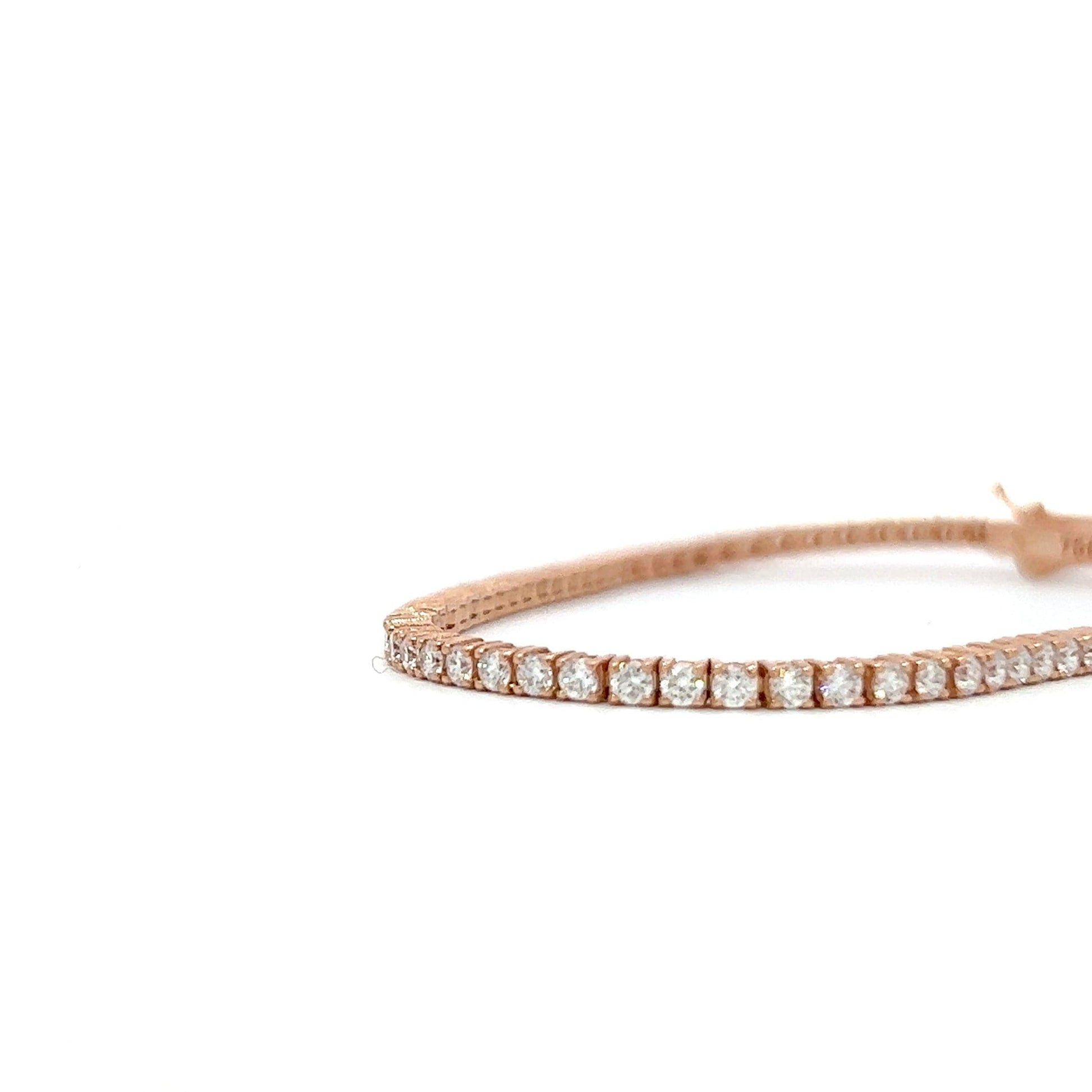 Tennis bracelet rose gold