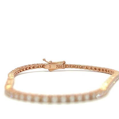 Tennis bracelet rose gold