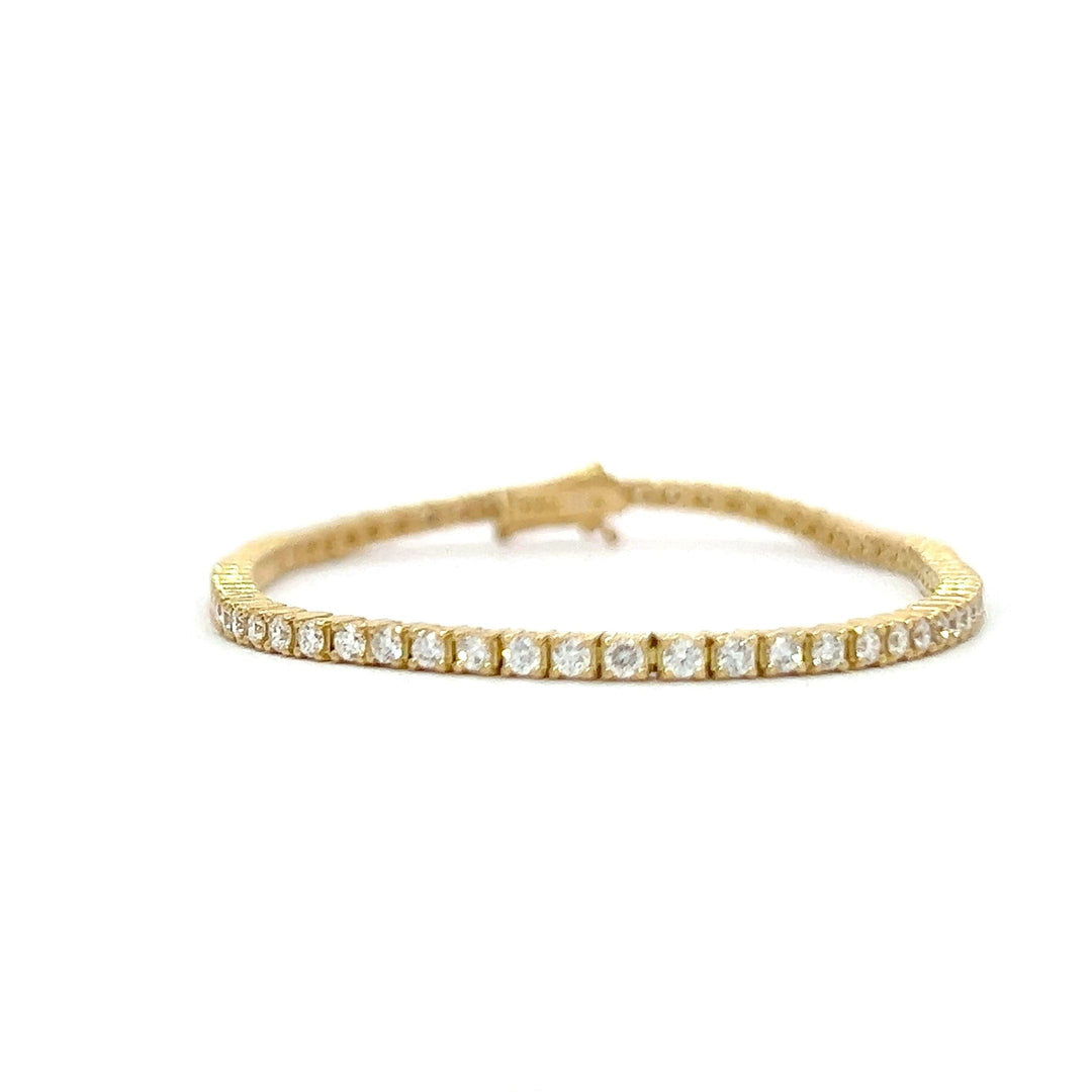 Tennis bracelet Yellow gold 18K