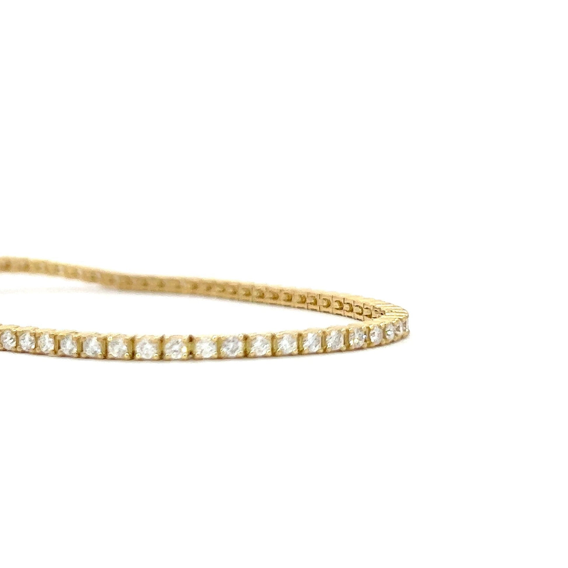 Tennis bracelet Yellow gold 18K