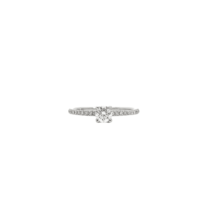 0.29ct round cut diamond ring