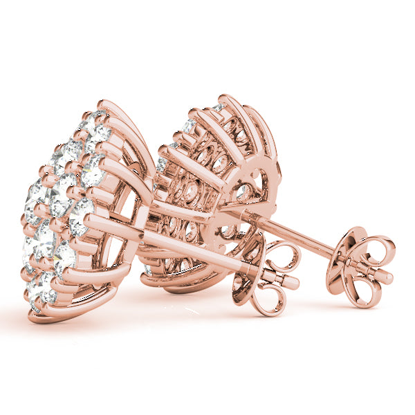 Joachine Pave Cluster Diamond Studs